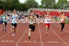 Boys under-15s 100 metres, North Eastern Champs, Gateshead Stadium. Photo: David T. Hewitson/Sports for All Pics
